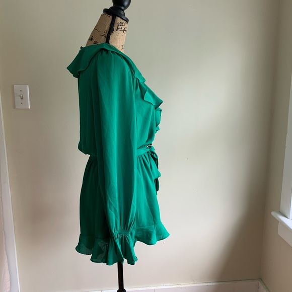 Do + Be 🔸 green long sleeve romper size L - Picture 2 of 10